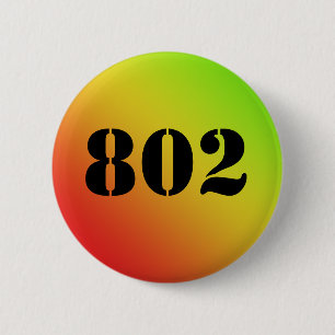 Badge Rond 5 Cm Le Vermont "802" bouton