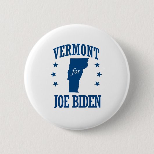 BADGE ROND 5 CM LE VERMONT POUR BIDEN (Devant)