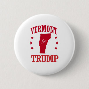 BADGE ROND 5 CM LE VERMONT POUR DONALD TRUMP