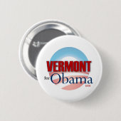 Badge Rond 5 Cm Le VERMONT pour Obama (Devant & derrière)
