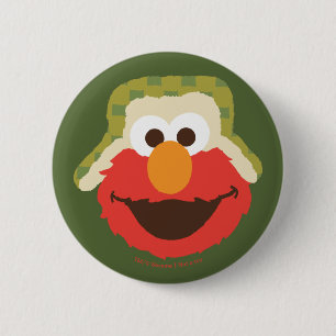 Badge Rond 5 Cm Le visage d'Elmo Woodland