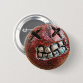 Badge Rond 5 Cm le visage d'une bombe. (Devant & derrière)