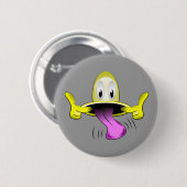 Badge Rond 5 Cm Le visage taquinent (Devant & derrière)