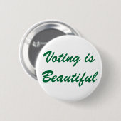 Badge Rond 5 Cm Le vote est beau (Devant & derrière)