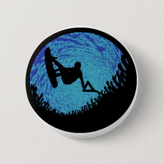 BADGE ROND 5 CM LE WAKEBOARDING UN (Devant)