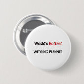 Badge Rond 5 Cm Le wedding planner le plus chaud du monde (Devant & derrière)