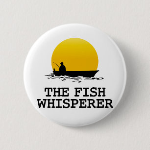 Badge Rond 5 Cm Le Whisperer de poissons