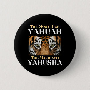 Badge Rond 5 Cm Le Yahuah Le Plus Haut Et Le Mashiach Yahusha
