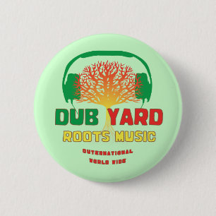 Badge Rond 5 Cm Le yard de copie enracine la musique
