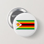 Badge Rond 5 Cm Le Zimbabwe (Devant & derrière)