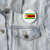 Badge Rond 5 Cm Le Zimbabwe (En situation)