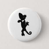Badge Rond 5 Cm Leachie New Caledonian Gecko Artsy Distressed (Devant)