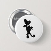 Badge Rond 5 Cm Leachie New Caledonian Gecko Artsy Distressed (Devant & derrière)