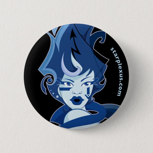 Badge Rond 5 Cm l'eau pour glacer le bouton (Devant)