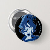 Badge Rond 5 Cm l'eau pour glacer le bouton (Devant & derrière)