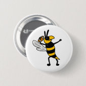 Badge Rond 5 Cm L'EC bande dessinée de lancement du football de (Devant & derrière)