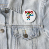 Badge Rond 5 Cm L'école de garçon est fraîche (En situation)