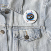 Badge Rond 5 Cm L'écossais 'hulule Toots Haggis (En situation)
