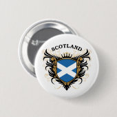 Badge Rond 5 Cm L'Ecosse (Devant & derrière)
