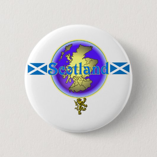 Badge Rond 5 Cm L'Ecosse bleue. : -) (Devant)