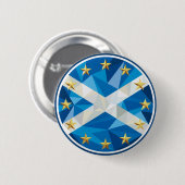 Badge Rond 5 Cm L'Ecosse dans l'insigne d'UE (Devant & derrière)