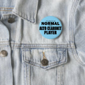 Badge Rond 5 Cm Lecteur Alto Clarinet normal (En situation)