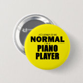 Badge Rond 5 Cm Lecteur de piano normal (Devant & derrière)