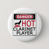 Badge Rond 5 Cm Lecteur Hot Clarinet (Devant)
