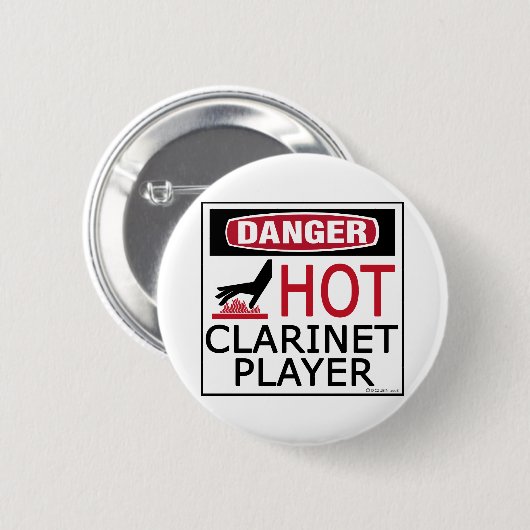 Badge Rond 5 Cm Lecteur Hot Clarinet (Devant & derrière)