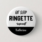 Badge Rond 5 Cm Lecteur Ringette Répéter la sonnette de veille per (Devant)