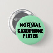 Badge Rond 5 Cm Lecteur Saxophone Normal (Devant & derrière)