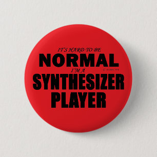 Badge Rond 5 Cm Lecteur Synthétiseur Normal