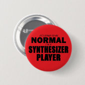 Badge Rond 5 Cm Lecteur Synthétiseur Normal (Devant & derrière)