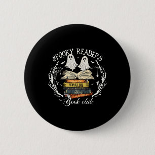 Badge Rond 5 Cm Lecteurs éffrayants Club de livre Professeur Funny