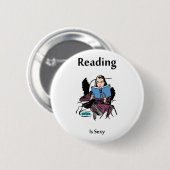 Badge Rond 5 Cm Lecture (Devant & derrière)
