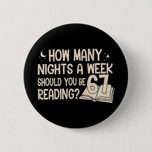 Badge Rond 5 Cm Lecture Amusante 67 Six Sept Mème Professeur D'ang