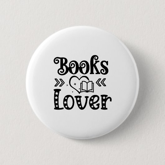 Badge Rond 5 Cm Lecture Art Books Lover (Devant)
