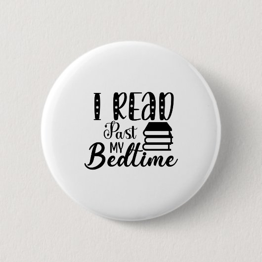 Badge Rond 5 Cm Lecture Art Je Lis Passé Mon Lit (Devant)