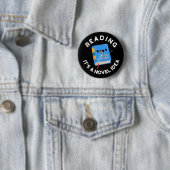 Badge Rond 5 Cm Lecture C'est une idée novatrice drôle Livre Pun D (En situation)