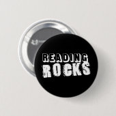 Badge Rond 5 Cm Lecture des rochers (Devant & derrière)
