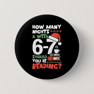 Badge Rond 5 Cm Lecture drôle 67 Meme Livre de Noël Englieacher L