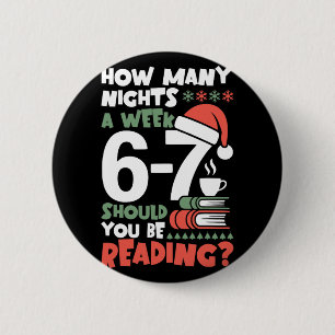Badge Rond 5 Cm Lecture drôle 67 Mème Prof d'anglais Noël Bo