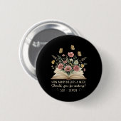 Badge Rond 5 Cm Lecture drôle 67 Professeur Six Sept Lecture 6 7 H (Devant & derrière)