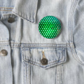 Badge Rond 5 Cm LED-vert-lumières948 DISCO BALL NEON VERT FLUX F (En situation)