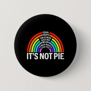 Badge Rond 5 Cm L'Égalité Des Droits Pour Les Autres Ne Signifie P