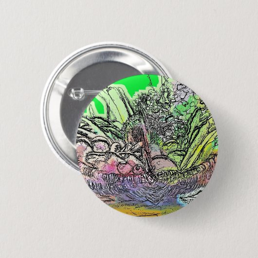 BADGE ROND 5 CM LÉGUMES (Devant & derrière)