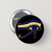 Badge Rond 5 Cm L'Egypte ancienne L'oeil de Horus (Devant & derrière)