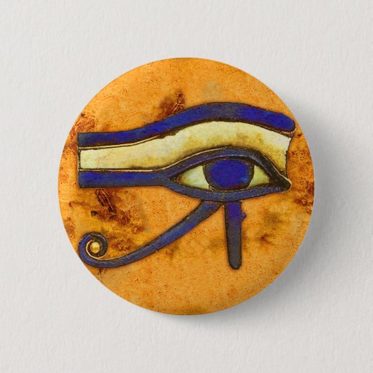 Badge Rond 5 Cm L'Egypte ancienne L'oeil de Horus (Devant)