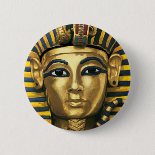 Badge Rond 5 Cm L'Egypte - le Tutankhamun