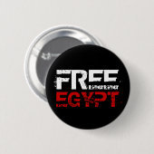 BADGE ROND 5 CM L'EGYPTE LIBRE (Devant & derrière)